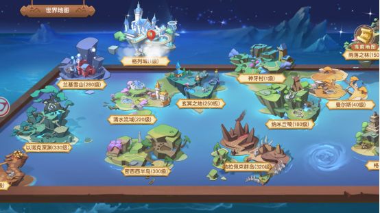 《文明与众神（异世界冒险）》公益服手游世界地图介绍